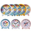 Children Educational Alarm Clock Desktop Mute Small Clock With Night Light, Style: Blue