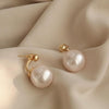 Temperament Ladies Light Luxury Pearl Double Layer Earrings Diamond Earrings, Specification:EH1562