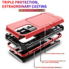 For Samsung Galaxy S20+ Dustproof Pressure-proof Shockproof PC + TPU Case with Card Slot & Mirror(Black)