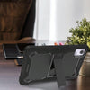 For Lenovo Tab M11 / Xiaoxin Pad 11 2024 Shockproof Silicone Hybrid PC Tablet Case with Holder(Black)