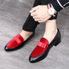 Bowknot Wedding Dress Male Flats Gentlemen Casual Shoes, Shoe Size:47(Red)