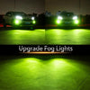 1 Pair H7 DC12V 7.8W Car LED Fog Light (Lime Green)