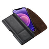 3.5-4.0 inch Multifunctional Waist Bag Mobile Phone Leather Case(Black)