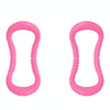 2 PCS PP Double Massage Point Yoga Circle Fascia Stretching Ring Pilates Resistance Ring (Pink)