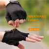 WEST BIKING YP0211218 Cycling Breathable Short Gloves Non-Slip Half Finger Gloves, Size: 2XL(Black)