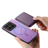 For Xiaomi Redmi K70 / K70 Pro 5G Retro Magsafe Card Bag PU Back Cover Phone Case(Purple)
