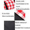 FP1409 6mm Thickened Moisture-Proof Beach Mat Outdoor Camping Tent Mat With Storage Bag 150x200cm(Red White Grid)