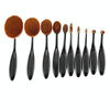 10 PCS Toothbrush Style Handle Makeup Brush Eyebrow Brush Set