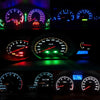 10PCS 2W T4.7 Wedge Instrument Panel LED Light Dashboard Gauge Cluster Indicator Lamp Bulb (Blue Light)