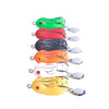 2 PCS HENGJIA Lure Sequins Double Hook Thunder Frog, Specification: 5cm 14g(Red Black Stripes)