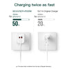 CS-20W Mini Portable PD3.0 + QC3.0 Dual Ports Fast Charger with 3A USB to 8 Pin Data Cable(EU Plug)
