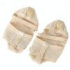 Dance Practice Shoes Soft-Soled Socks Gymnastics Foot Cover Semi-Truncated Foot Cover, Size: XL (40-41)(Creamy-white)