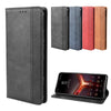 Magnetic Buckle Retro Crazy Horse Texture Horizontal Flip Leather Case for Asus ROG Phone II ZS660KL ,with Holder & Card Slots & Photo Frame(Red)