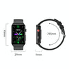 Smart Watch Ring ECG Temperature Heart Rate Blood Pressure Health Bluetooth Talking Watch, Color: Red Silicone