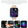 HT15 1.85 inch Silicone Band IP67 Waterproof Smart Watch, Support Bluetooth Calling / Sleep Monitoring(Gold)