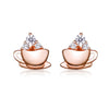 Coffee Shape Earrings Simple Girl Jewelry