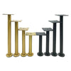 LH-TJ003 Adjustable Stainless Steel Round Tube Furniture Legs, Height: 13cm(Brushed Gold)