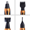SPORTSMAN Four-in-one Electric Rechargeable Ear Nose Trimmer Beard Face Shaver Eyebrows Hair Trimmer For Men, US Plug(gold 110v)