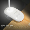 TGX-770 3-grade Brightness Touch Dimmer LED Desk Lamp, 28 LEDs Flexible Goose Neck Hollow Ring Design Eye Protection Light with Clip & Small Night Light Function