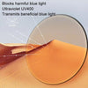 Watching Cell Phone Playing Games Anti-Blue Light Glasses Postoperative Flat Glasses, Color: Gradual Black Frame+Dark Yellow Lens