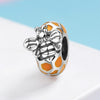 S925 Sterling Silver Bee Beads DIY Bracelet Necklace Accessories
