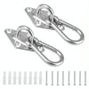 2 PCS 5mm 304 Stainless Steel Sand Bag Ceiling Hook Heavy Duty Swing Hangers