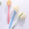 Long Handle Bath Brush Soft Hair Bath Brush with Massage Back Brush(Pink)