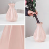 2 PCS Creative Flower Decoration of Plastic Vase Flower Arrangement Container(Milk White)