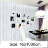 Creative PVC Autohesion Brick Decoration Wallpaper Stickers Bedroom Living Room Wall Waterproof Wallpaper Roll, Size: 45 x 1000cm(Silver)
