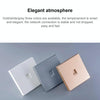 CAT.6 Shielded Pass-through Network Module, Single Port Panel + Shielded Pass-through (Gold)