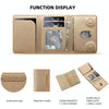 Pindun Multifunctional MagSafe Magnetic Wallet Card Bag Case With Retail Box(Desert Gold)