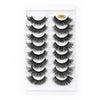 8pairs /Box Naturally Thick Eyelashes Large Curvature Curling False Eyelashes G880