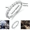 2 PCS Ladies Round Transfer Beads Vera Bracelet(Silver)