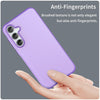 For Samsung Galaxy A35 5G Frosted Translucent TPU Hybrid PC Full Coverage Phone Case(Dark Purple)