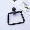 Multifunctional Toilet Suction Cup Towel Ring Rack(Black)