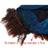 Headscarf Wig Black Gradient Small Curly Wig Explosive Headgear, Colour: 6.TJB0-4T27#
