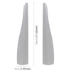 1 Pair Car Solid Color Silicone Bumper Strip, Style: Short (Grey)