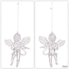 4pcs /Pack Acrylic Angel Christmas Tree Ornaments Christmas Decorations Pendants(Transparent)