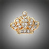 Mini Crown Shape Brooch For Woman(Gold)
