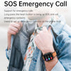 TK12 1.96 inch IP67 Waterproof Leather Band Smart Watch Supports ECG / Remote Families Care / Bluetooth Call / Body Temperature Monitoring(Brown)