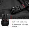 Large-capacity Expandable Shoe Compartment Backpack Camping Travel Bag with USB Port, Size: 65L(Black)