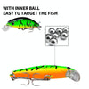 PROBEROS DW592 Sinking Minnow Lure Long Casting Fake Bait Bionic Plastic Hard Bait(Color E)
