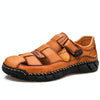 SY-71712 Brown Cowhide Two Wear Outdoor Casual Men Slippers(47)
