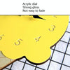 Fruit Personality Mute Wall Clock Acrylic Children Decoration Clock(C Black)