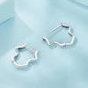 S925 Sterling Silver Wavy Earrings(SCE1761)