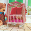 5 PCS Doll House Plastic Baby Cot Miniature Furniture Bedroom Decoration