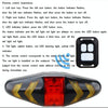 Bicycle Steering Lights Wireless Remote Control Mountain Bike Tail Lights Riding Lights Flashing Lights(Silver)