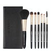 ZOREYA 7-In-1 Makeup Brush Set Brush Blush Brush Foundation Brush With Makeup Brush Bag(New Black)