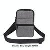 Denim Casual Waist Bag Crossbody Shoulder Bag(Grey)