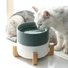 Elevated Ceramic Cat & Small Dog Bowls - Grey, 13cm, 800ml